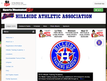 Tablet Screenshot of hillsidelittleleague.org